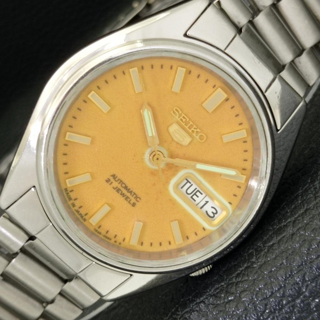 

Б/У подлинные старинные автоматические мужские часы SEIKO 5 из Японии с оригинальным циферблатом a433330-2 R115-a433330