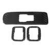 3pcs Window Switch Button Panel Trim Cover Carbon Fiber Decoration Fit for S60 V60RHD