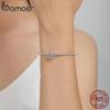 BAMOER Classic 925 Silver Letter Vintage A to Z 26 Letter Charms Openwork CZ Alphabet Beads Fit Charm Bracelet BSC030