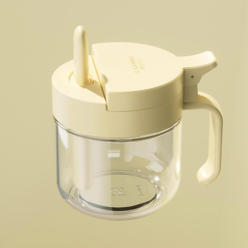 Seasoning Containers Airtight Glass Organizer With Spoon Condiment Containers With Lid For Kitchen Countertop Pantry Cabinet