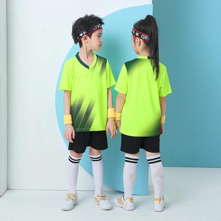 Soccer Uniform Set Men'S Adult Team Training Uniform Children Sports Short Sleeve Jersey Middle School Student Game Jersey Fb01
