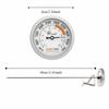 304 Stainless Steel Deep Fry Thermometer Large Dial Barbecue Thermometer  Cooking