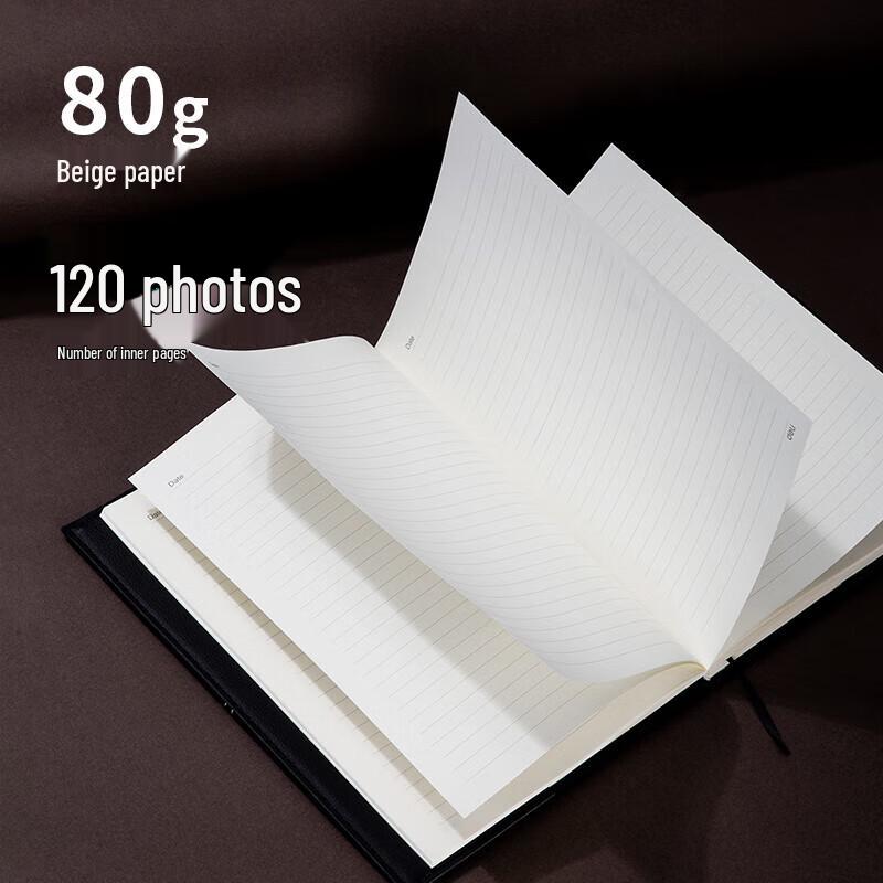 Deli 3343 Leather Notebook