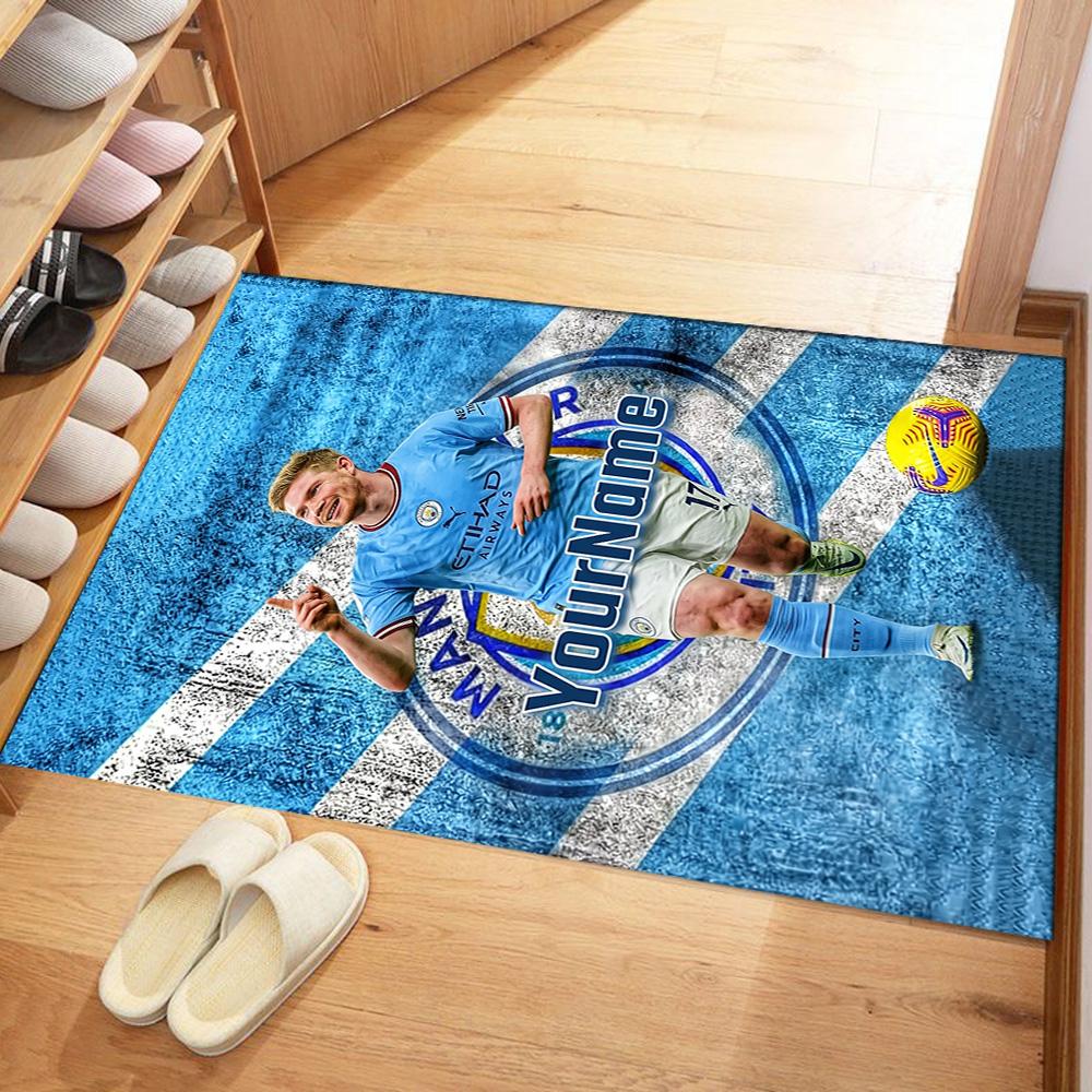 Star Player 3 Customized Name Floor Rug Office Rug Perfect for Foyer Living Rooms Balcony Dormitory Antislip Carpet Office home decor