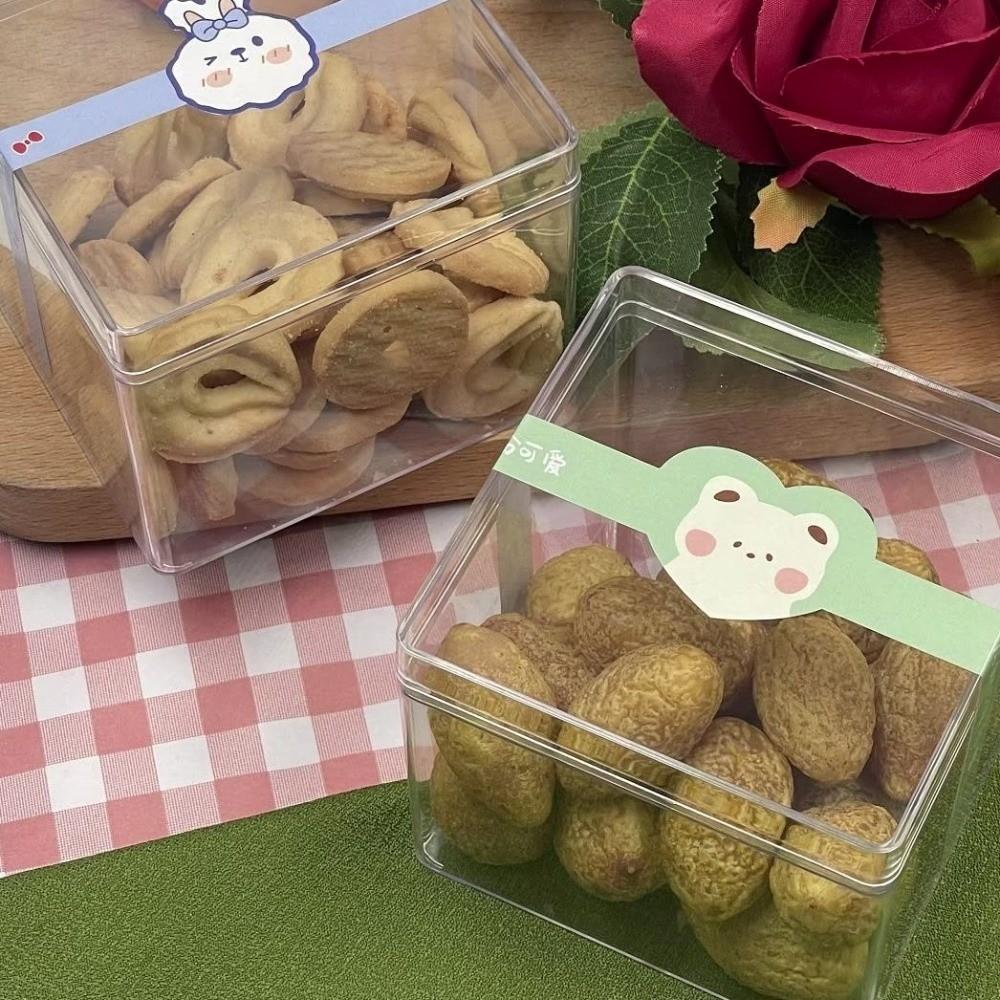 About 290ML Plastic Cookie Box Handmade Tiramisu Containers  Tableware Supplies