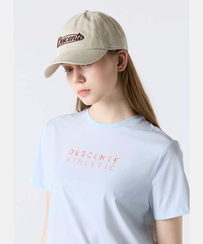 DESCENTE Classic Wording Ball Cap Beige Sr123Ucp1G