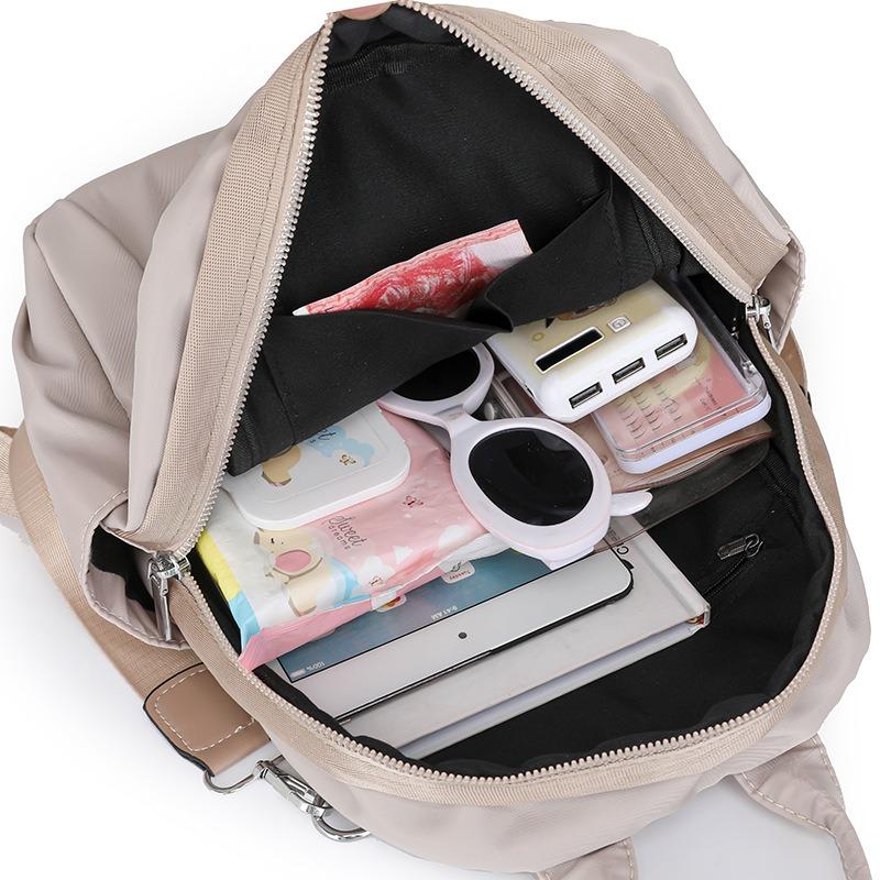 Oxford cloth backpack women's small and lightweight travel three-purpose women's backpack multi-functional shoulder messenger bag