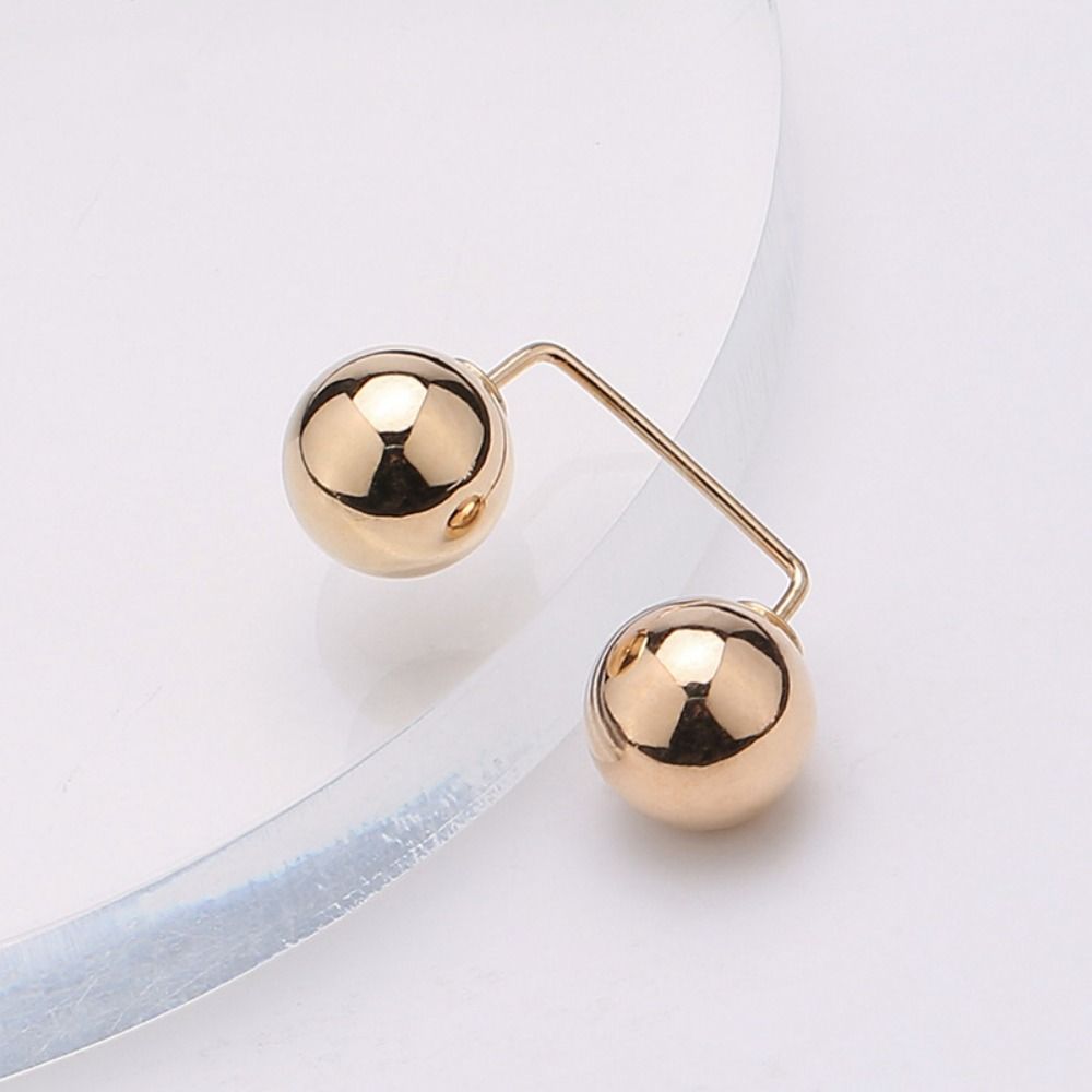 Romantic Waist Buckle Sweater Pin Bending Jewelry Gray Anti-Exposure Brooch Shawl Buckle Pearl Brooch Waist Tightening Brooch