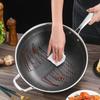 ZISIZ 304 Stainless Steel Honeycomb Wok
