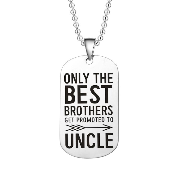 Family Love: Promoted to Uncle Stainless Steel Keychain