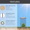 3Pcs Plant Umbrellas Adjustable Height Galvanized Steel Rods Breathable UV-Stable HDPE Mesh Sun Protection Umbrellas