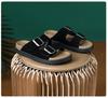 Thick-soled cool slippers women's shoes summer wear 2025 new popular Boken foreign trade stepping on shit feeling beach one-word drag