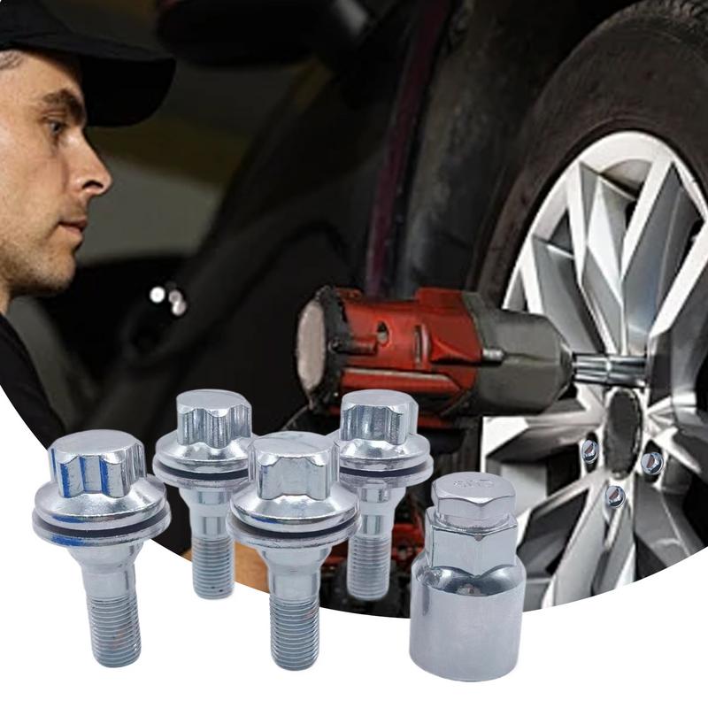 Set Prezoane Roată Set Prezoane Argintiu Solid Set de 5 Prezoane cu Lungimea Tijei de 25 mm Pentru Călătorie Cruiser, Ciclism Rutier Montan, Motocicletă Bărbați