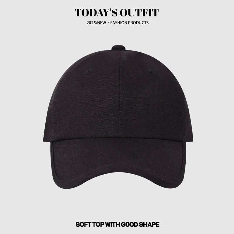 Spring and Summer Casual Versatile Baseball Cap Wide Brim Big Face Baseball Cap Men and Women Show Their Faces Small Big Head Circumference Hat