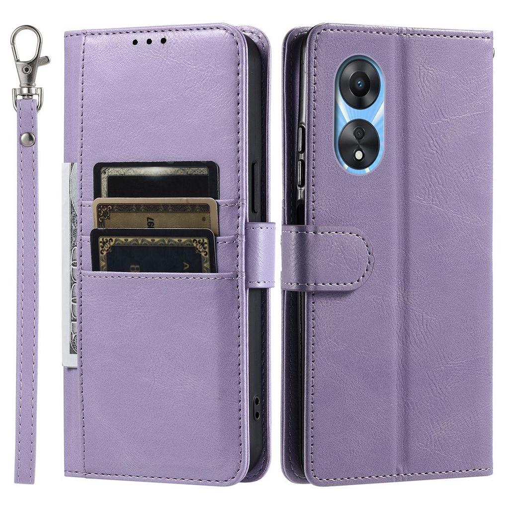 Cover for OPPO A78 5G,A78 4G Retro PU Leather Flip Wallet Phone Case Multi Card Slots
