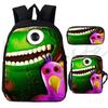 3Pcs/set Garten Of BanBan Backpack Anime Game School Bags Boys Girls Bookbag Cartoon Large Capacity Children Schoolbag Mochila