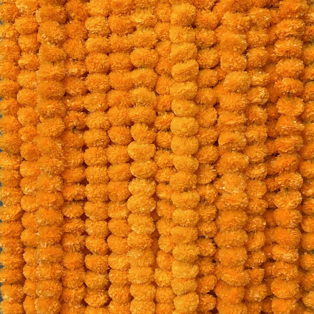 Multicultural Marigold Garland for Indian Weddings, Diwali, Ramadan, Day of the Dead, and Mexican Celebrations