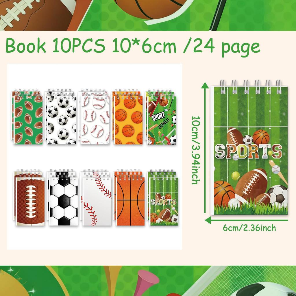 Cross-Border Sports-Themed Baseball, Rugby, Football, Basketball Birthday Planner Notebook