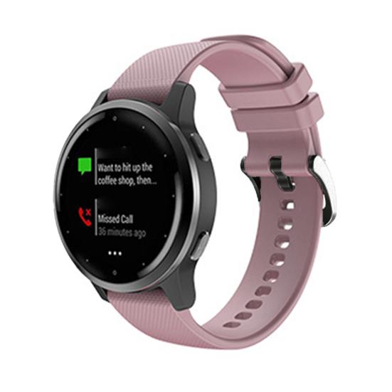 Watch Band 20mm/22mm Plaid Soft Silicone Watchband Wrist Strap Replacement for Garmin Venu SQ/Venu/Vivoactive 3 4/Forerunner 245