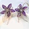 Vintage Crystal Beads DIY Sewing Decals Multi-layer Handmade Crystal Patch Y2K Tassel Studded Patch Corsage Accessory