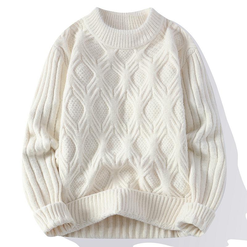

Hot Sale, New Casual Crew Neck Sweater in Autumn and Winter, Knitted Sweater Large Size Loose Sweater M