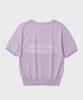 Sekeonmonollogeu W. Relaxed Fit Lettering Jacquard Round Half Knit [Lavender]_Sewkt004Lavender