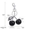 Fashion Delicious Red Cherry Keychain Summer Fruits Cherries Pendant Keyring For Women Men Jewelry Bag Key Accessories Gift
