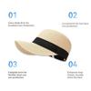 Woven Straw Baseball Cap Breathable Peaked Cap Korean Style Straw Hats  Beach