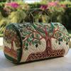 Borsa Duffel da Viaggio Grande Capacità Trapuntatura 3D Artigianato Stampa Fiore Farfalla Borse Tote Borsa Sportiva Palestra Per Campeggio all'Aperto