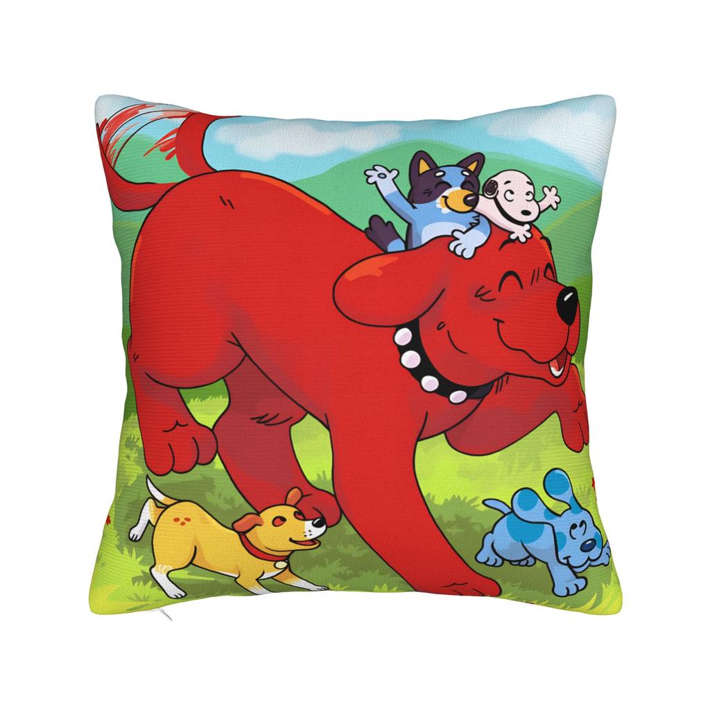 Cliffords the Big Red Dog Pillow Cover  Fashion Pillow Case For Sofa Bedroom Home Decor Design Pillowcases Gift