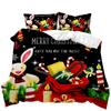 Christmas Duvet Cover Set Christmas Gift Bunny Candle Christmas Theme Bedding Set Double Queen King Size Polyester Quilt Cover