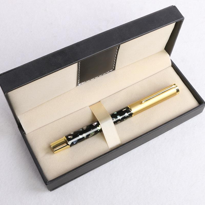 High-End Signature Pen Shell Pen Holder Gift Pen Creative Shell Engraving Ballpoint Pen Business Gift Pen Set Excellent