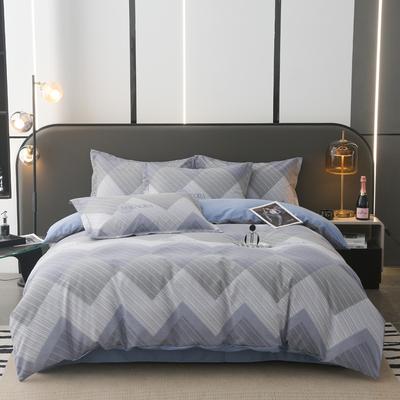 Thick Autumn Winter All Cotton Flannel 4 Piece Bed Sheet Set Home Use Pure Cotton Duvet Cover Fitted Sheet Pillowcases For Students Dormitory