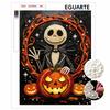 DIY Frameless Pearl Painting Kit Jack Skeleton Pumpkin Pattern 3D Shiny Bead Art Canvas Relaxing Creative Craft Gift Home Decor Wall Art