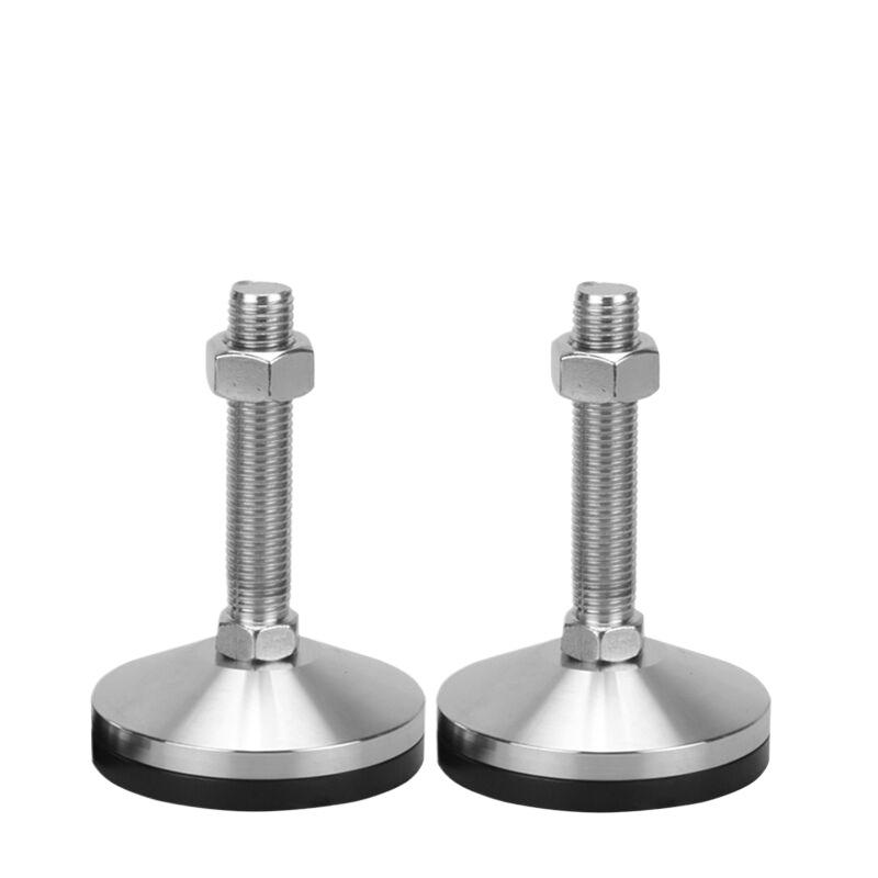 Adjustable Metal Furniture Leg Leveling Feet Rubber Pads Table Mounts for Kitchen Hotel Home Office Living Room Workshop Use
