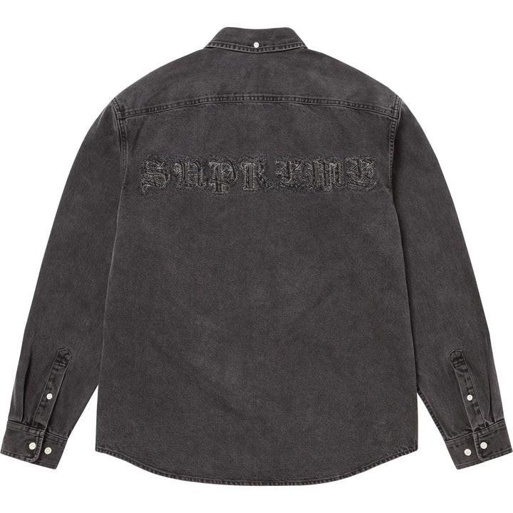 Supreme Applique Denim Shirt Black S