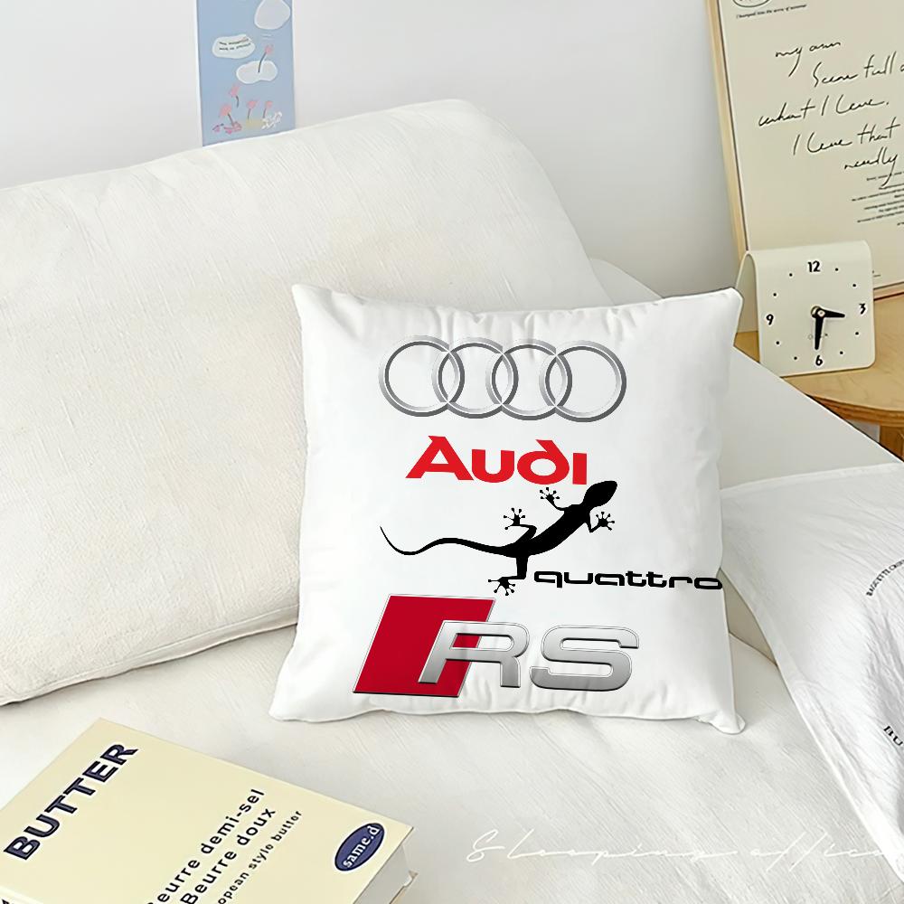 Racing Cars Cushion Cover Living Room Headboard Bedroom Office Cushion Cushion Sofa Nap Time Audis-ES Logo Pillow Case
