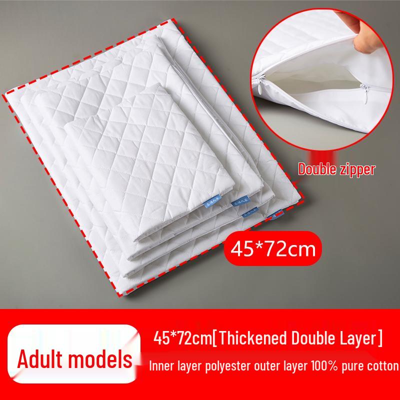 Poszewka na wkład poduszki z łuski gryki: Czysta Bawełna, Podwójny Zamek Błyskawiczny, Pogrubiony, Worek na Wypełnienie Poduszki Bezpieczny dla Dziecka, Tekstylia Domowe.