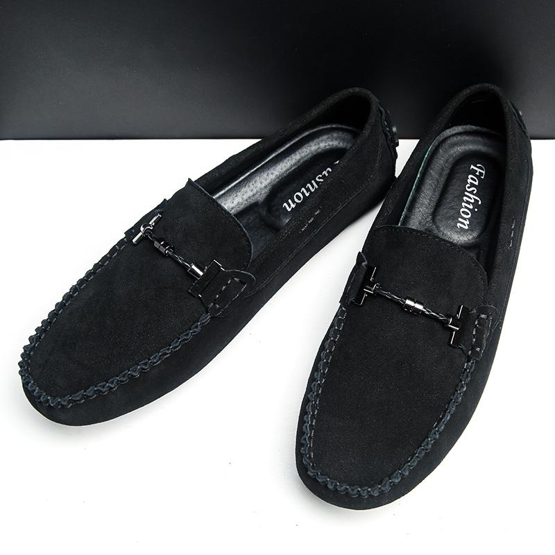Genuine Leather Fashion Loafers Men Classic Business Flats Driving Shoes Man Vintage Designer Slip On Office Casual Men's Shoes