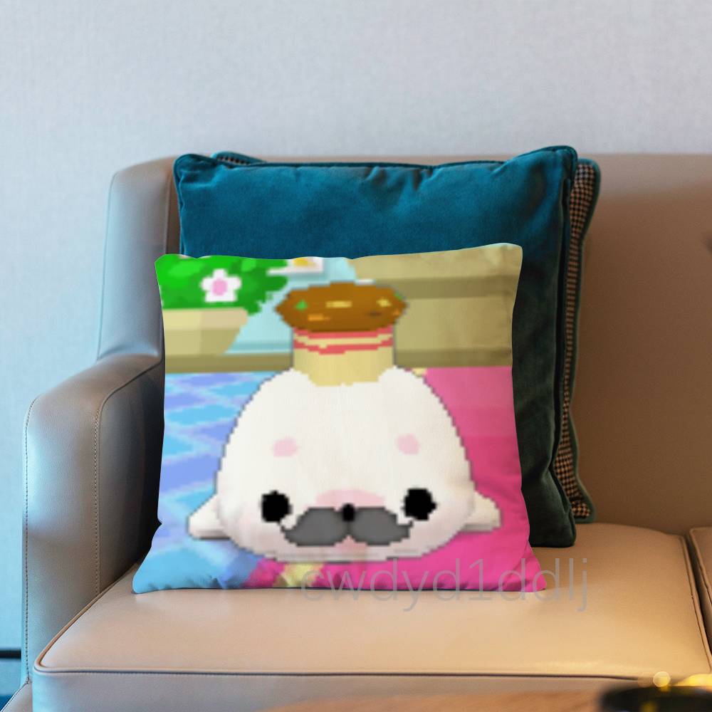 CUTE MMamegoma Seal Meme Pillowcases Cute Funny Pillow Case For Wedding Party Home Decor Comfy Pillow Cover