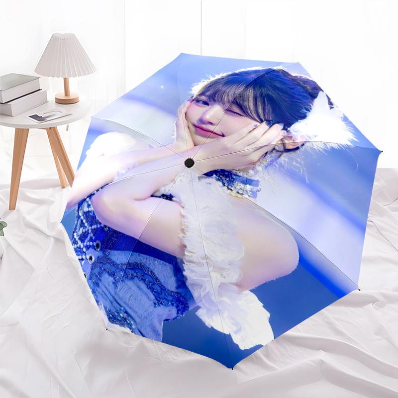 Printed Wonyoung Printed Folding Umbrella,Outdoor,Leisure,And Travel Umbrella,Durable Umbrella Fabric,Birthday And Holiday Gift
