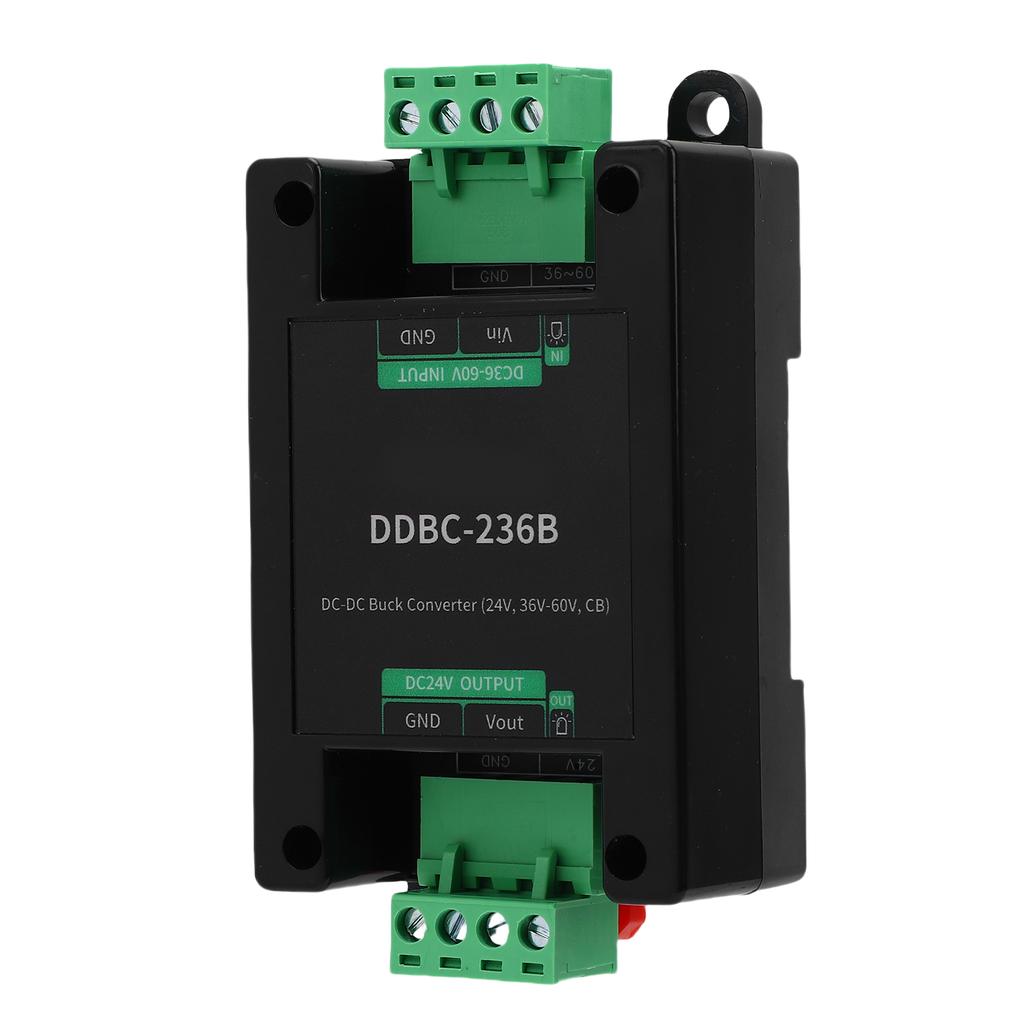 36 60V to 24V DC Power Converter Non Isolated Voltage Reducer Regulator Guide Rail Mount