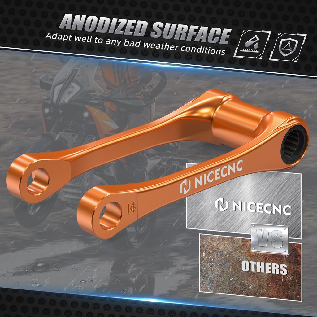 NICECNC For KTM SX 125 SXF 250 SXF 450 2023-2024 1''/1.5″ Lowering Link Kit For Husqvarna TE 300 FE 350 For GasGas EC 300 2024