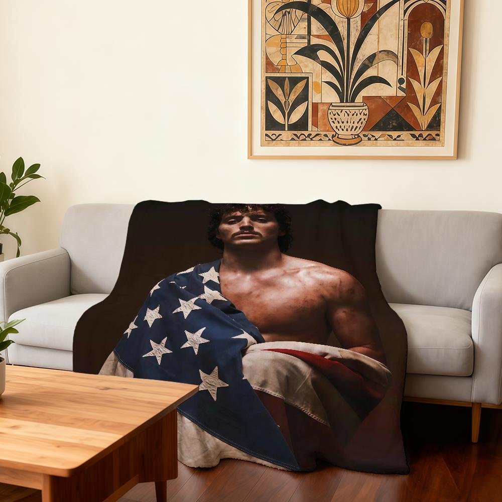 

Singer B-Benson Boone American Heart Blanket Super Warm Comfortable Plush Throw Blanket Child Home Sofa Bedroom Gift 30x40in