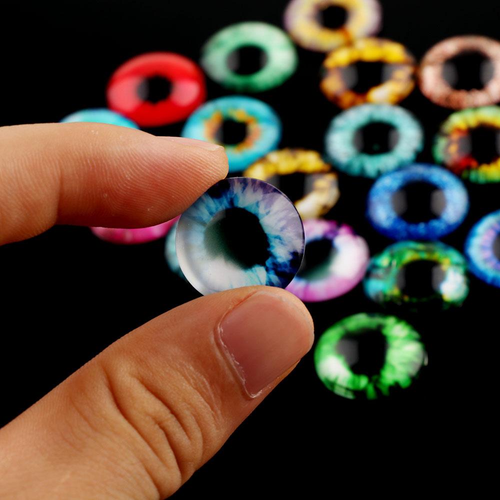 20Pcs 10MM/16MM/20MM Funny Toy Dinosaur Animal Eyeballs Time Gem Glass Dolls Eyes DIY Crafts