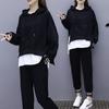 2026 Spring/Autumn Women's Casual Slimming Two-Piece Set: Trendy Loose Fit, Plus Size, Internet Style