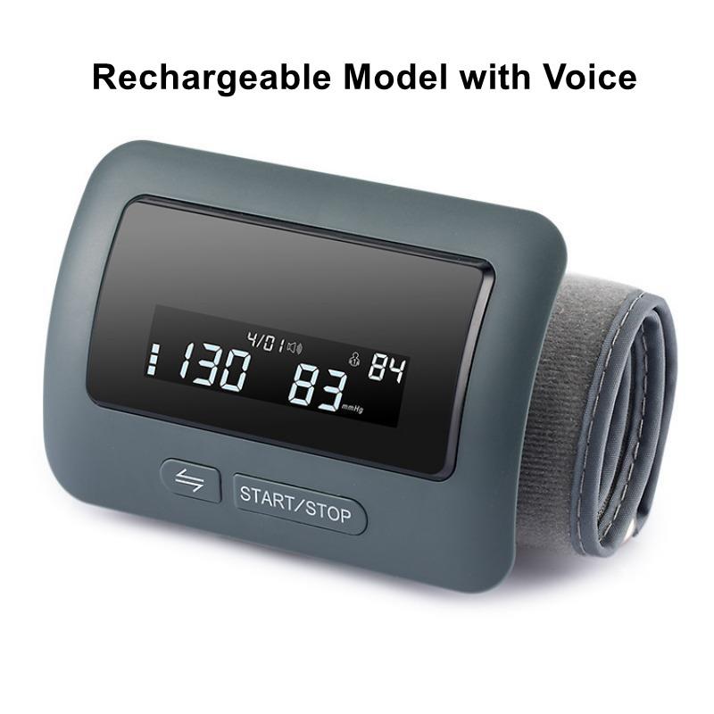 Automatic Blood Pressure Monitor with Voice Broadcast and Memory Function Heart Rate Pulse Monitor for Home Health Care