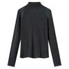 Cotton Cocoon Off-Shoulder Half-High Neck Slim Long-Sleeve Top for Women - 2026 Spring/Autumn Collection