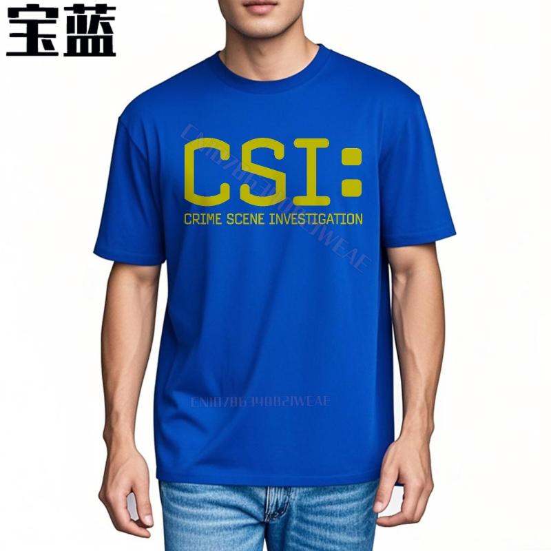 Funny tshirt Fashion Streetwear Tshirts Csi Crime Scene Investigation Print Summer Trendy Tshirt Hiphop Unisexs Tshirt Crew