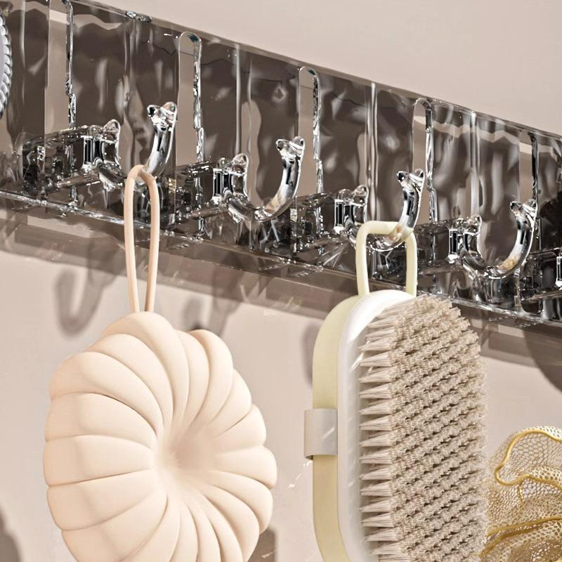 Corrugated Suction Cup Five-row Hooks for Household Use No Need for DrillingWall-free Strong Suction Hooks